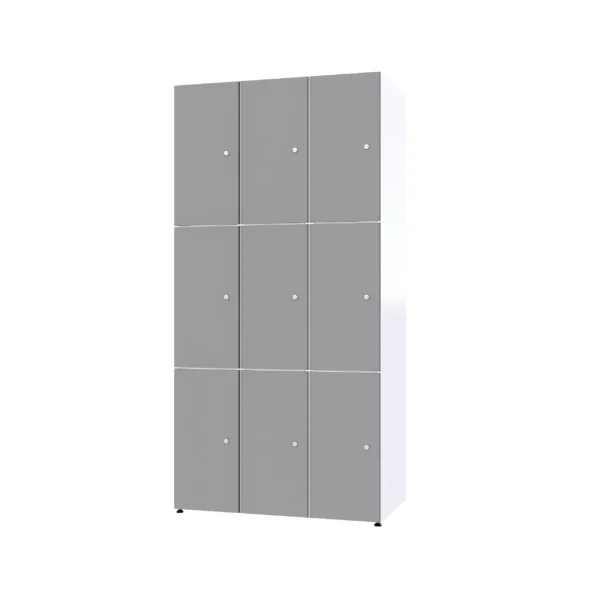 Modularer Metallschrank mit HPL