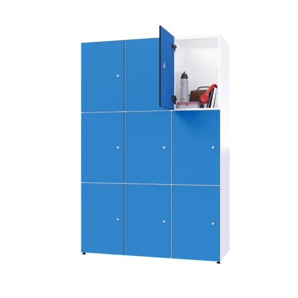 Modularer Metallschrank mit HPL